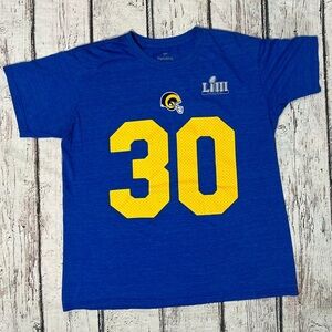 Todd Gurley Super Bowl Los Angeles Rams NFL Football Tshirt Mens